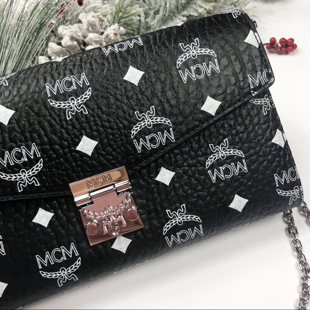 MCM Millie limited edition clutch purse bag black - Picture 3 of 8
